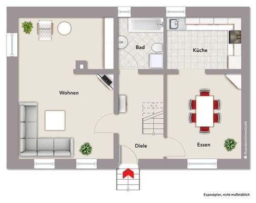 Grundriss Erdgeschoss Altbau