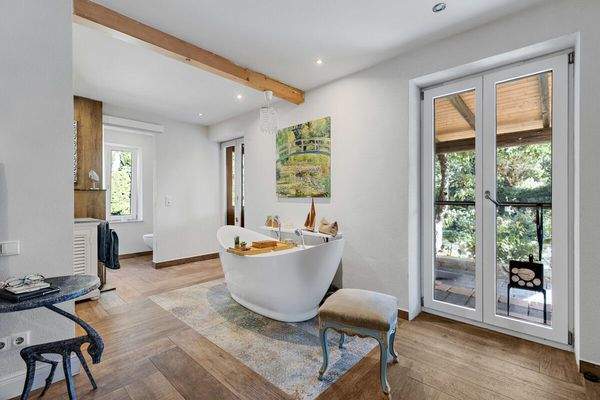 Schlafzimmer mit Bad en Suite