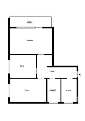 Grundriss (nicht maßstabgetreu)
