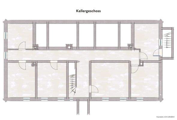 Keller mit Außentreppe zum Garten
