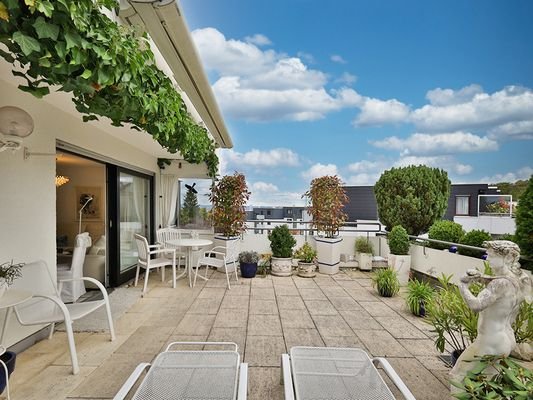 Große Dachterrasse 