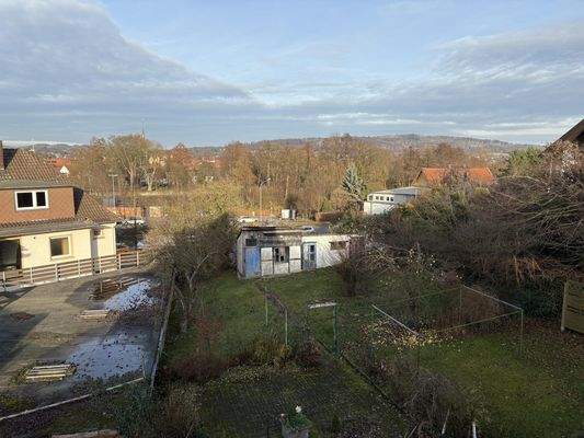 Blick über Lemgo und in den großen Garten