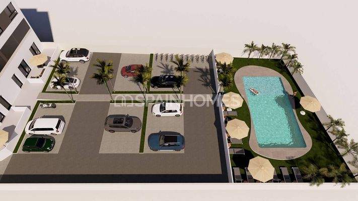 Flats with Community Pool near the Beach in Villajoyosa