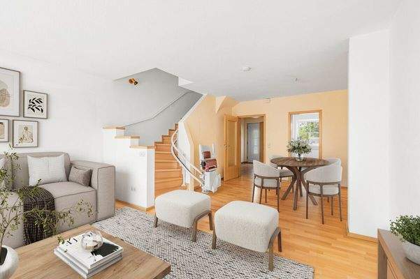 Beispielmöblierung Wohn- und Esszimmer