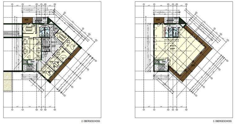 Grundriss 2. und 3. OG