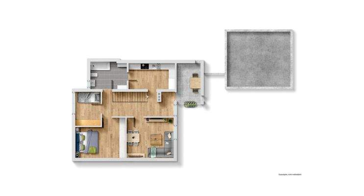 Grundriss Visualisierung OG