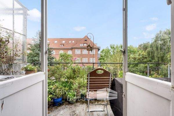 Wohnung 3 - Balkon mit Gartenblick