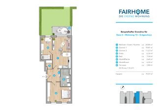 Grundriss Wohnung Nr. 10