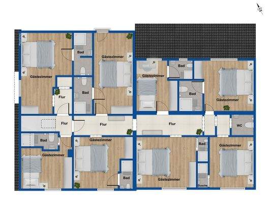 Grundriss Obergeschoss