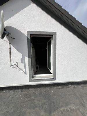 Austritt auf die Dachterasse 