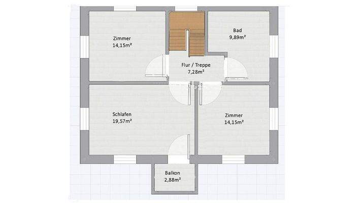 Grundriss Obergeschoss