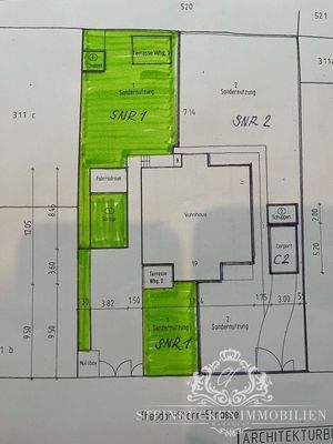 Lageplan zugehöriges Grundstück