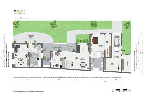 Einliegerwohnung und Haupthaus