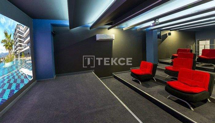 Furnished Flat with Sea and City Views in Kargıcak