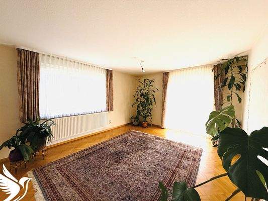 Wohnzimmer mit Ausgang zur Terrasse