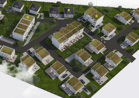 Baugebiet-Grundstücksplan