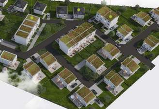 Baugebiet-Grundstücksplan