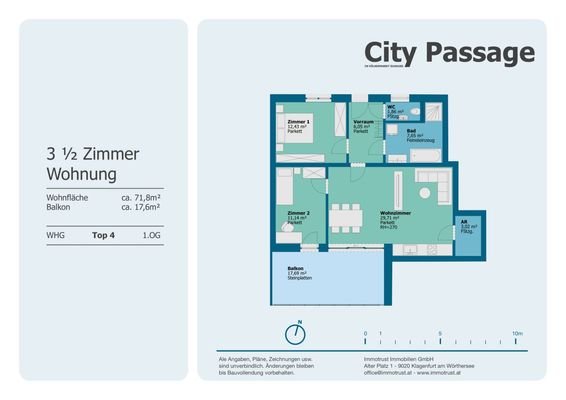 Plan Wohnung Top 4 - 1.OG