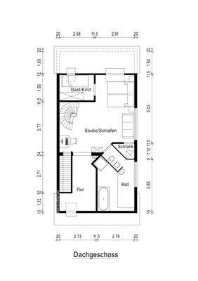 Grundriss obere Etage