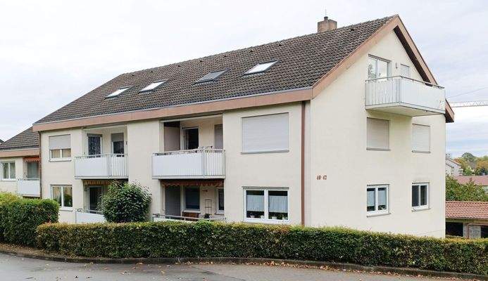 Blick auf´s Haus v. d. Strasse