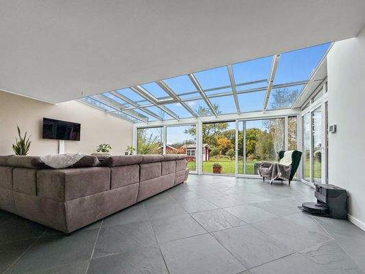 Souterrain-Wohnzimmer-Wintergarten