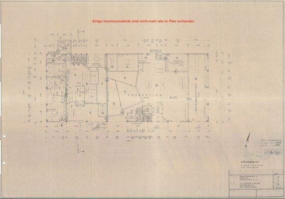 Produktion Grundriss