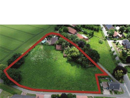 Grundstück eingezeichnet