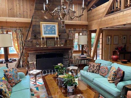 Living-room Chandelier Fireplace