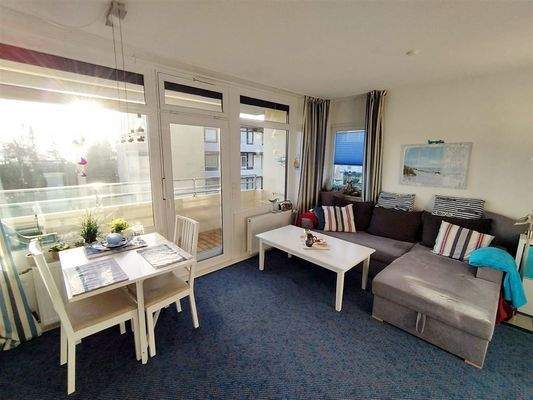 Wohnbereich mit Schlafcouch