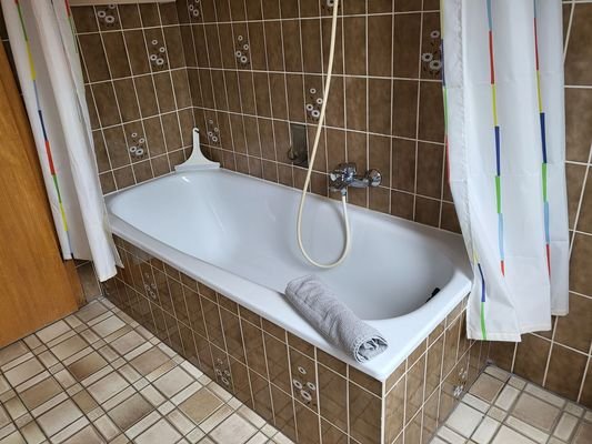 Badezimmer mit Wannenbad
