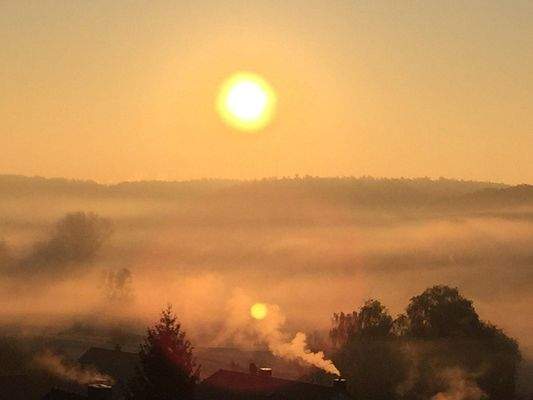 Sonnenaufgang im Winter
