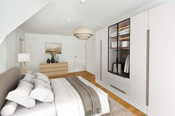 Schlafzimmer (virtuell eingerichtet)