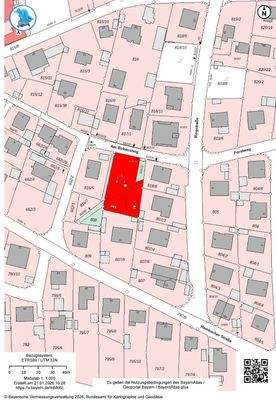 Lageplan eingezeichnet