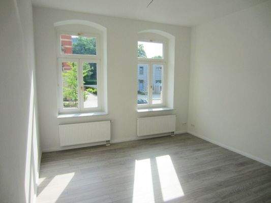 Blick in ein Schlafzimmer