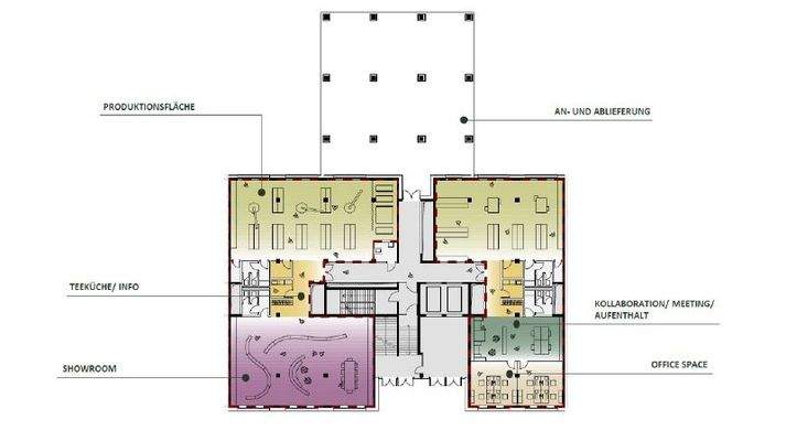 Beispiel Erdgeschoss - Produktion