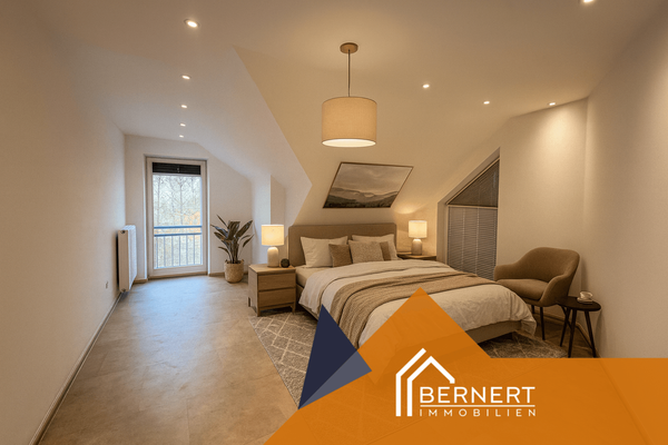 Schlafzimmer OG links visualisiert