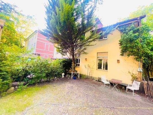 Blickrichtung des Wohnhauses - Seitenansicht 