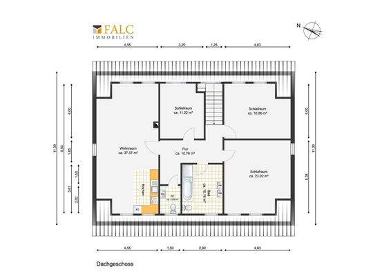 Grundriss Dachgeschoss