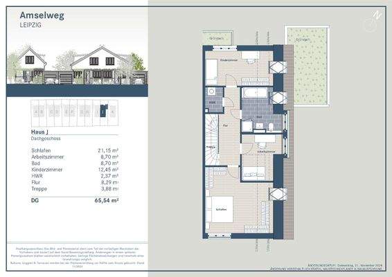 Grundriss Haus J Dachgeschoss