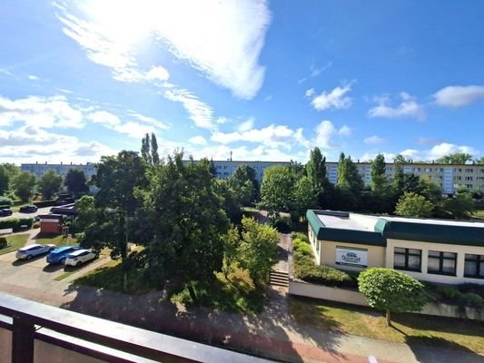 Blick vom Balkon