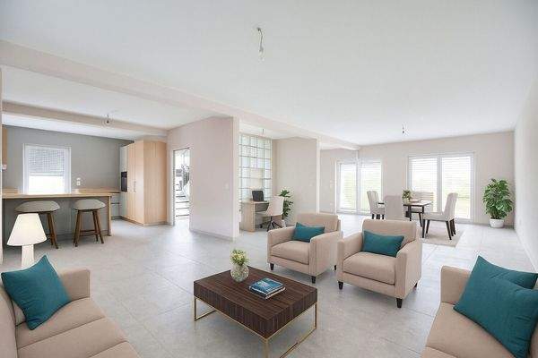 Wohn-/Essbereich - mögliche Möblierung