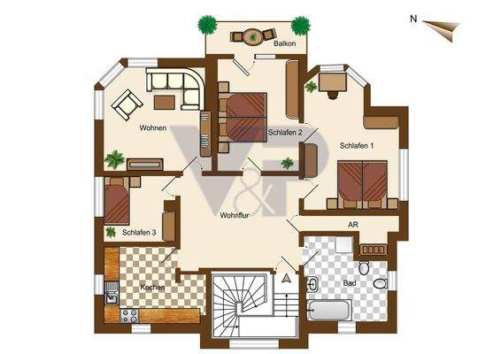 Grundriss Wohnung OG