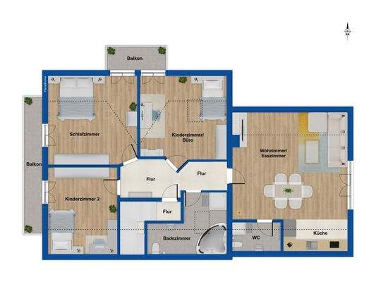 Grundriss Obergeschoss