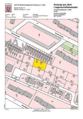 Flurkarte Grundstück 8