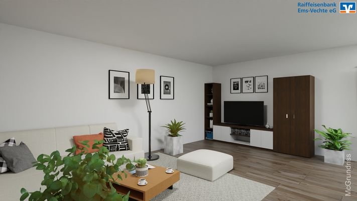 Visualisierung Whg. 15 Wohnzimmer