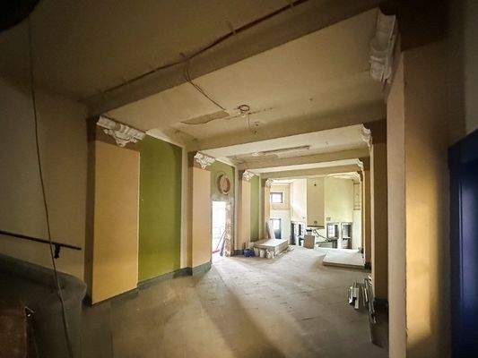 Innenansicht im Ausbau
