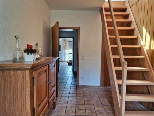 Treppe zur Dachspitze