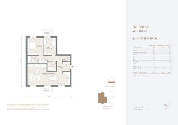 Grundriss 1. Obergeschoss