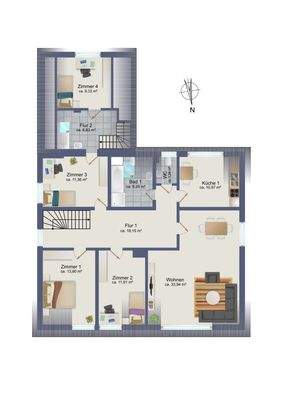 Grundriss Dachgeschoss