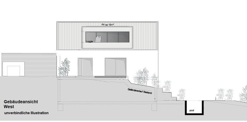 Gebäudeansicht Illustration